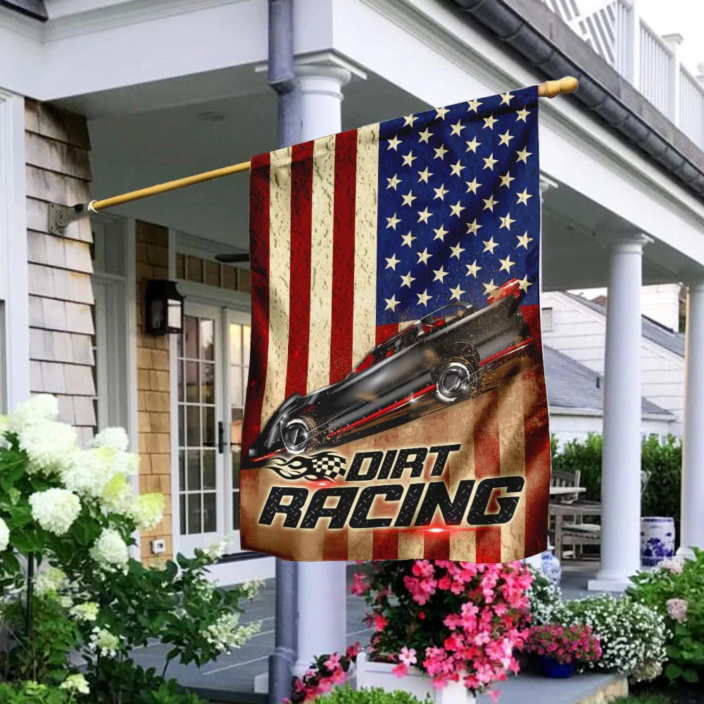 Dirt Late Model American Flag