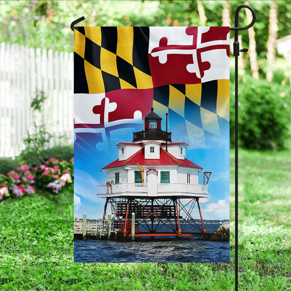 Maryland Chesapeake Bay Lighthouse Flag