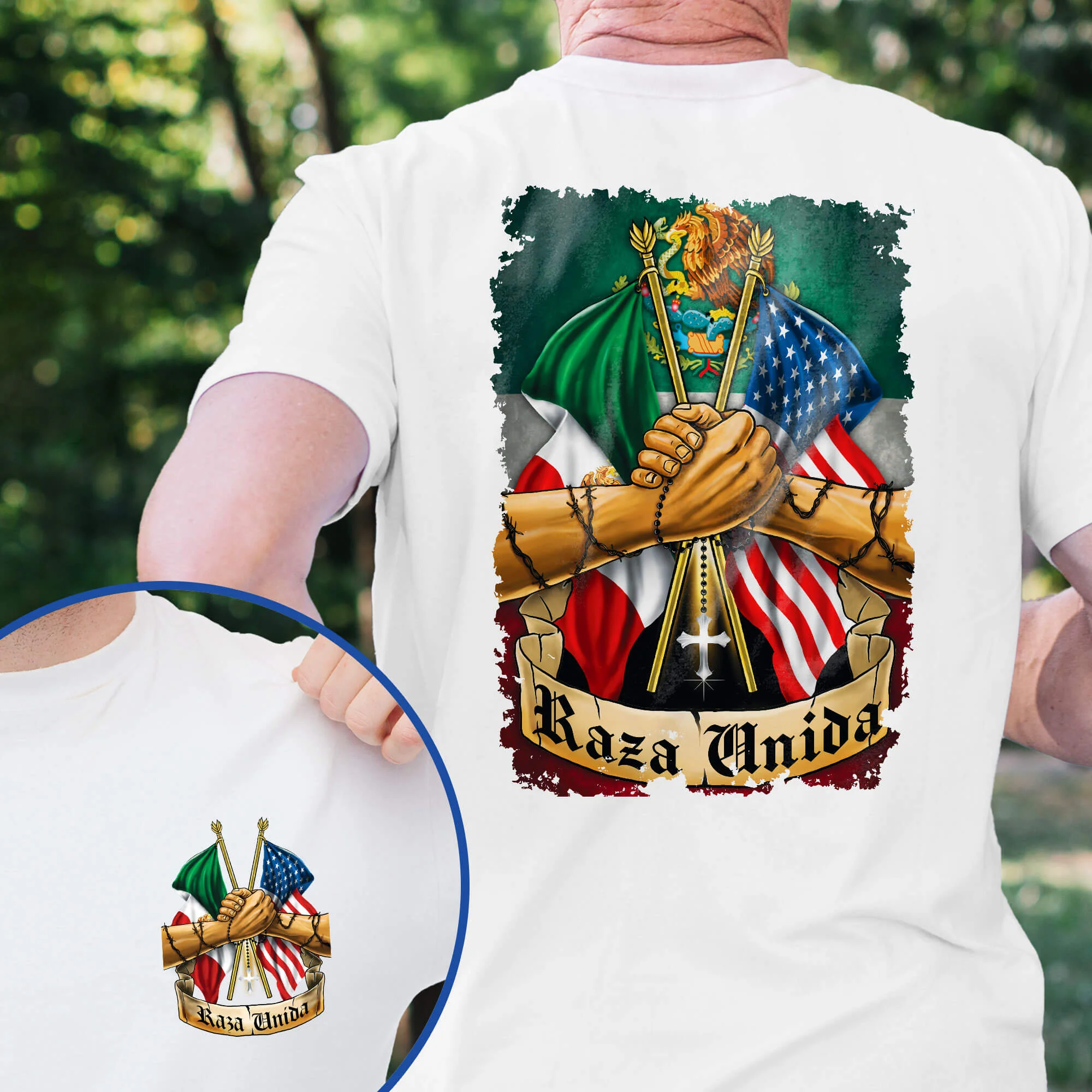 America Mexico, Raza Unida Mexican American T-Shirt