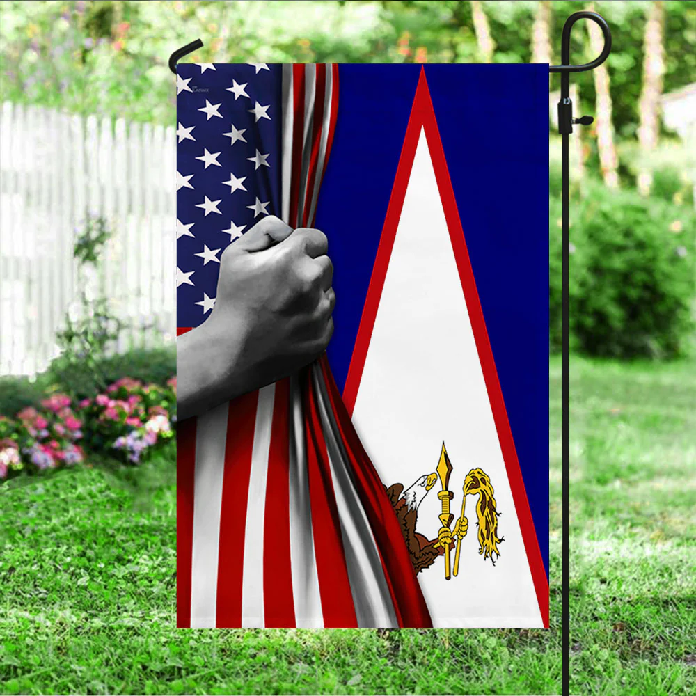 Samoa And American Flag