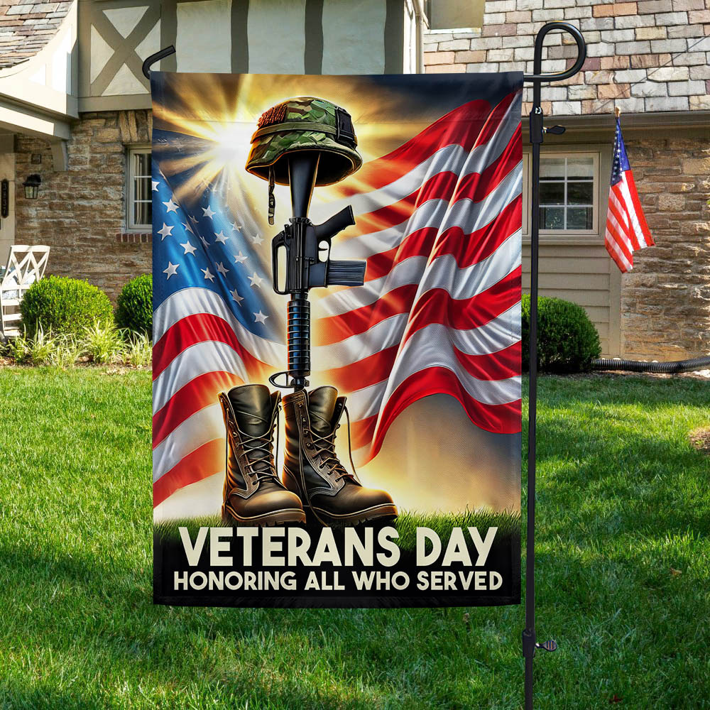 Veterans Day Honoring All Who Served Veteran Boots American Flag