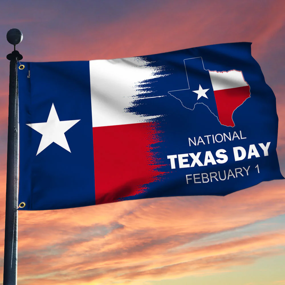 National Texas Day Grommet Flag