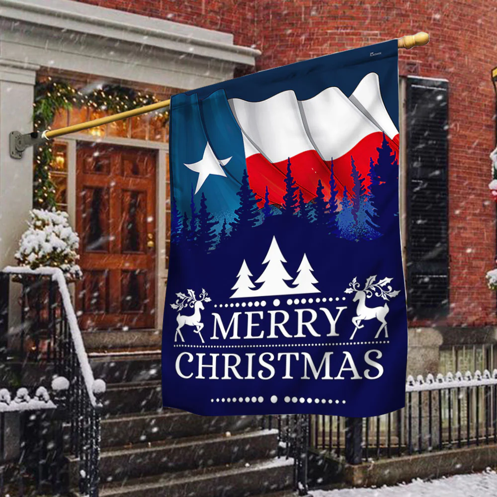 Texas Christmas Flag Merry Christmas Y'all