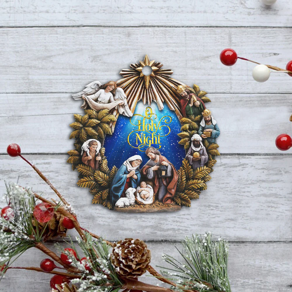 Christian Christmas Ornaments - Family Religious Gifts - Christian Decorations For Home, Religious Decor - Christian Friend Christmas Ornaments Gifts