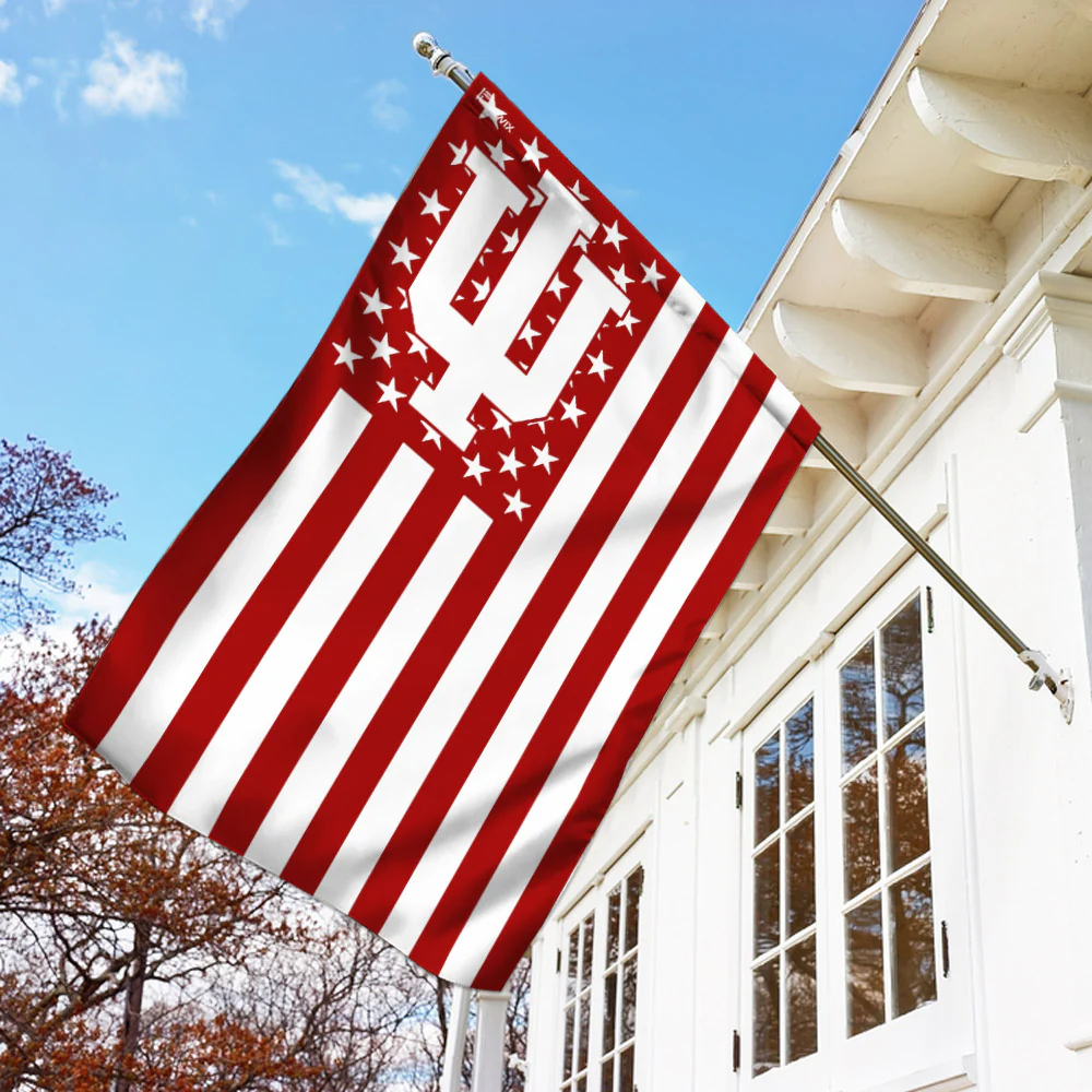 Indiana Hoosiers IU University American U.S. Flag