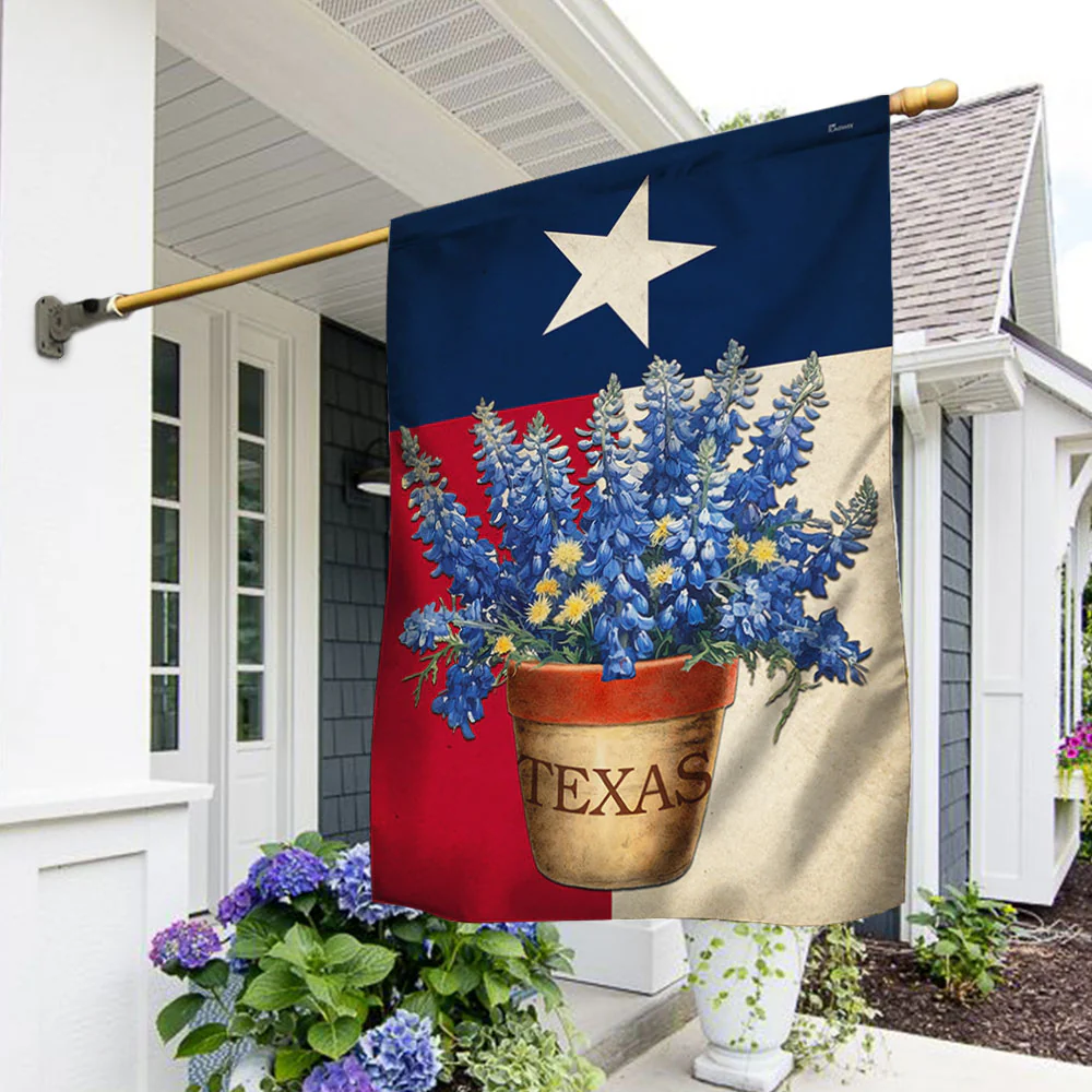 Texas State Bluebonnet Flower Flag