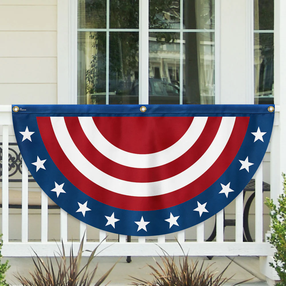 Bimipi American Flag - Happy 4th Of july Independence Day Non-pleated Fan Flag