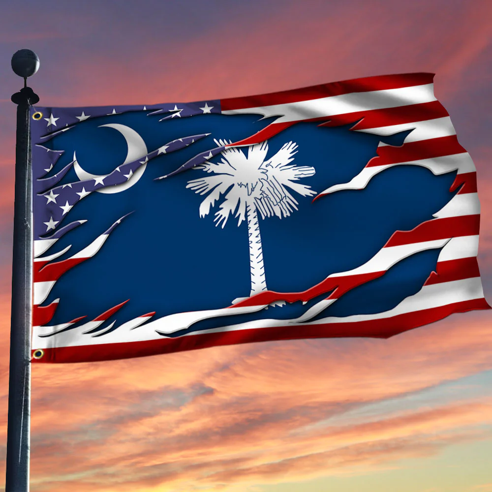 South Carolina Flag South Carolina American Grommet Flag