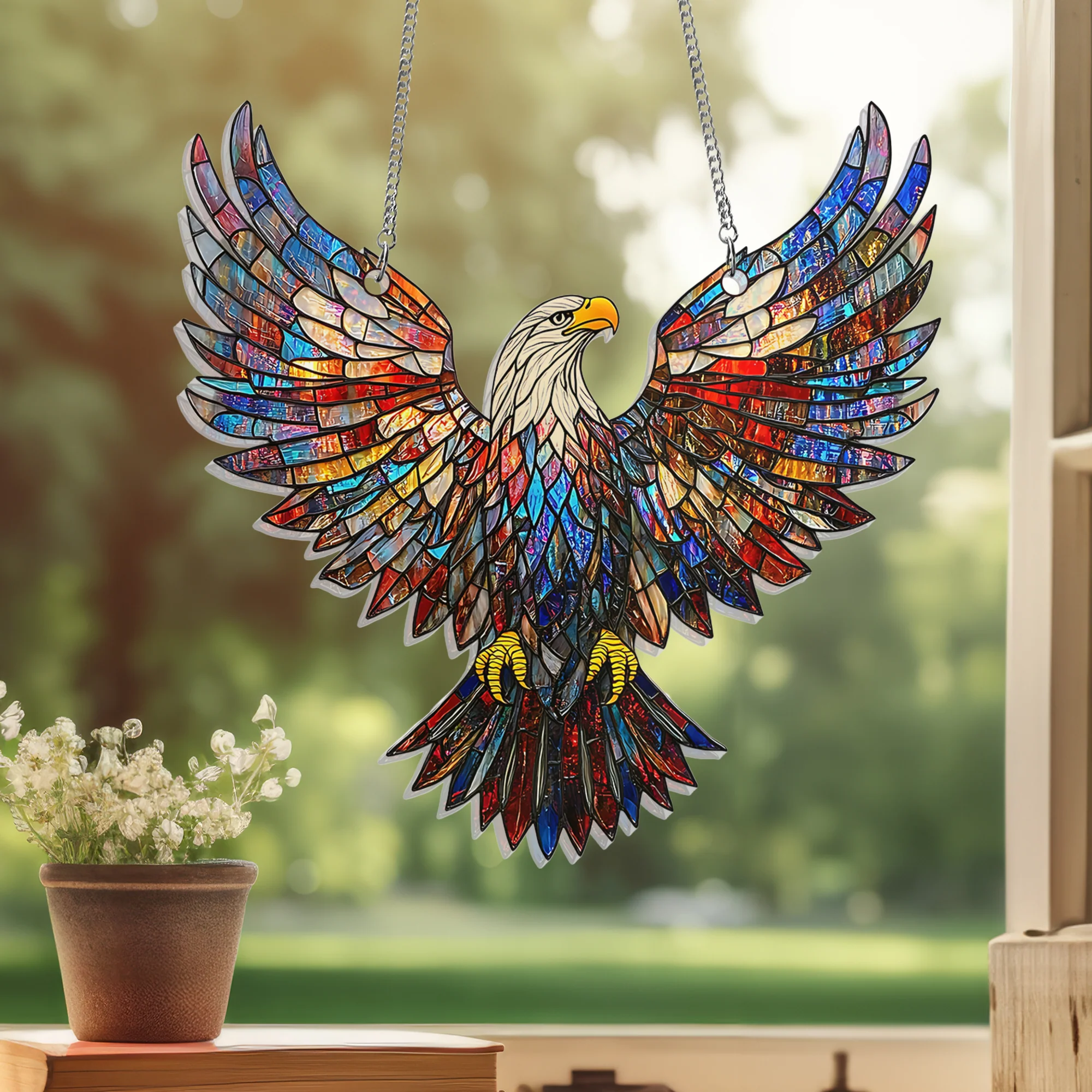 Bald Eagle Suncatcher Acrylic Window Hanging