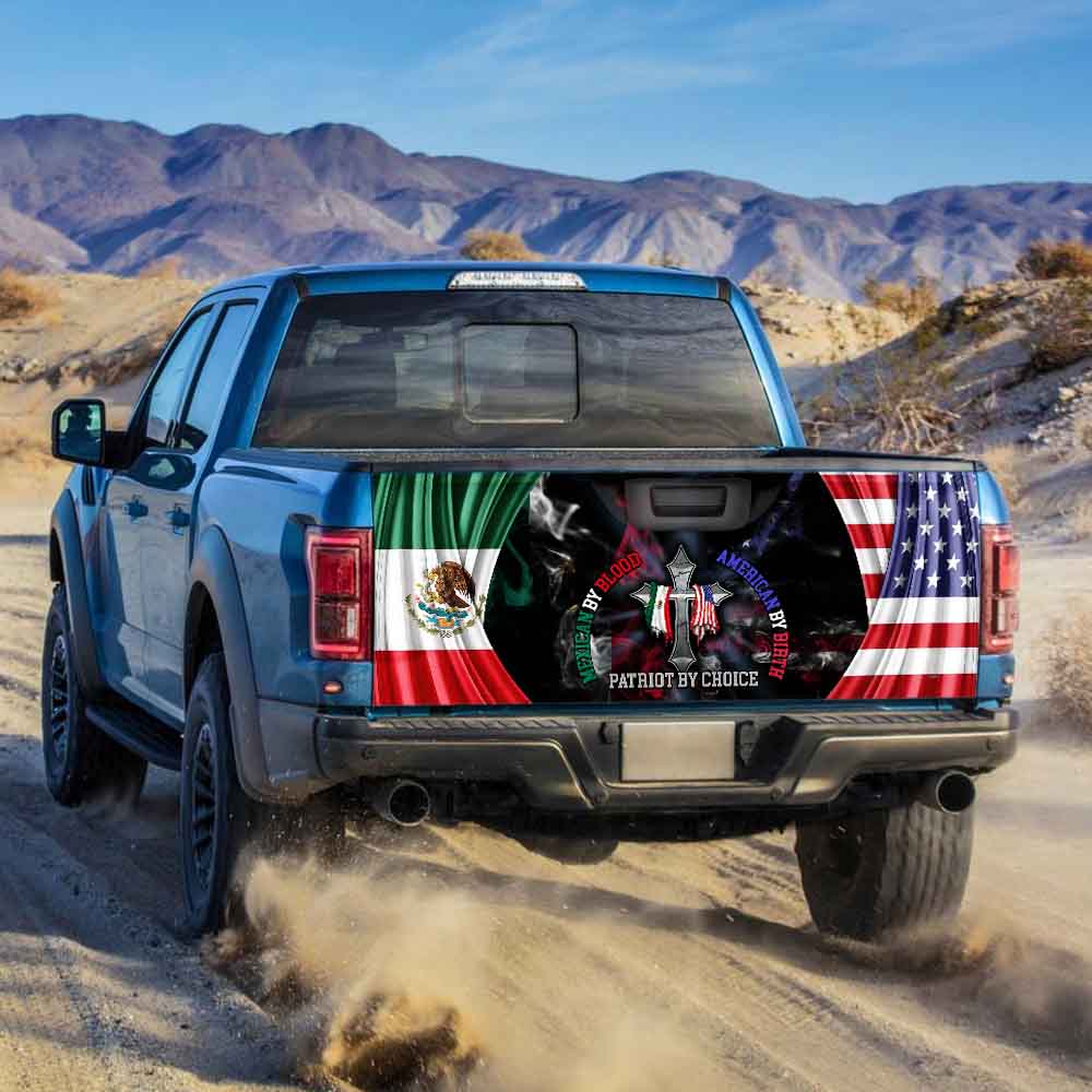 Mexican American Truck Tailgate Decal Sticker Wrap