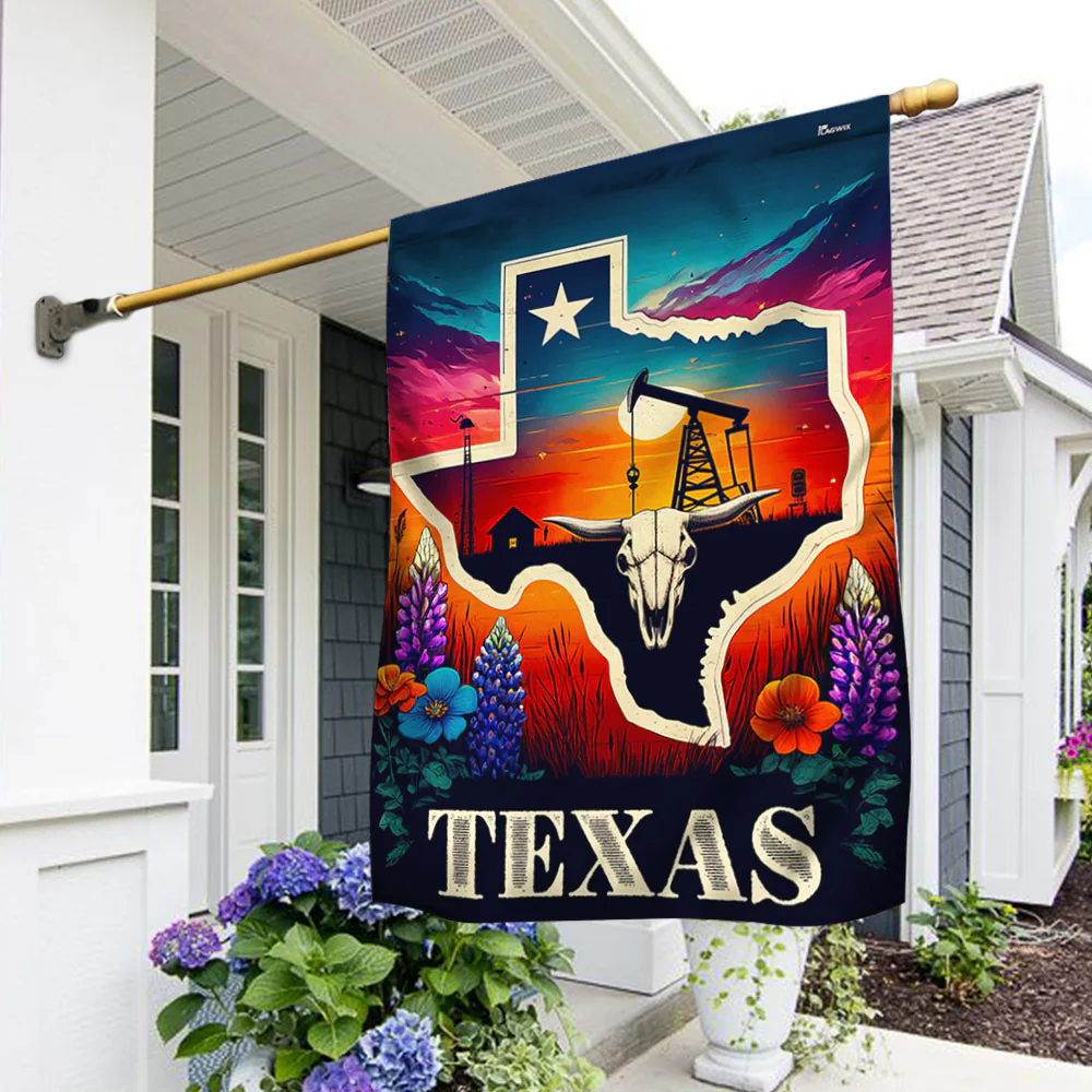 Bimipi Texas Bluebonnet Flag