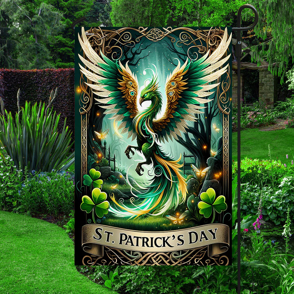 Bimipi  The Irish Phoenix St. Patrick's Day Flag