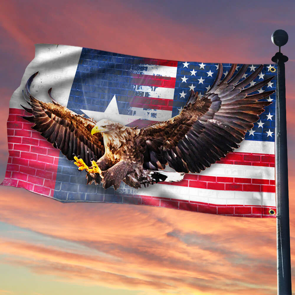 Texas American Flag Eagle