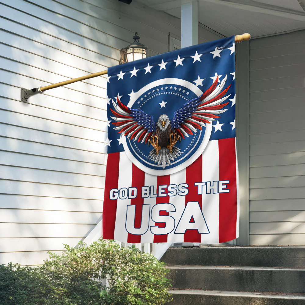 Bimipi American Flag - Patriotic Eagle USA American Flag God Bless The USA Flag