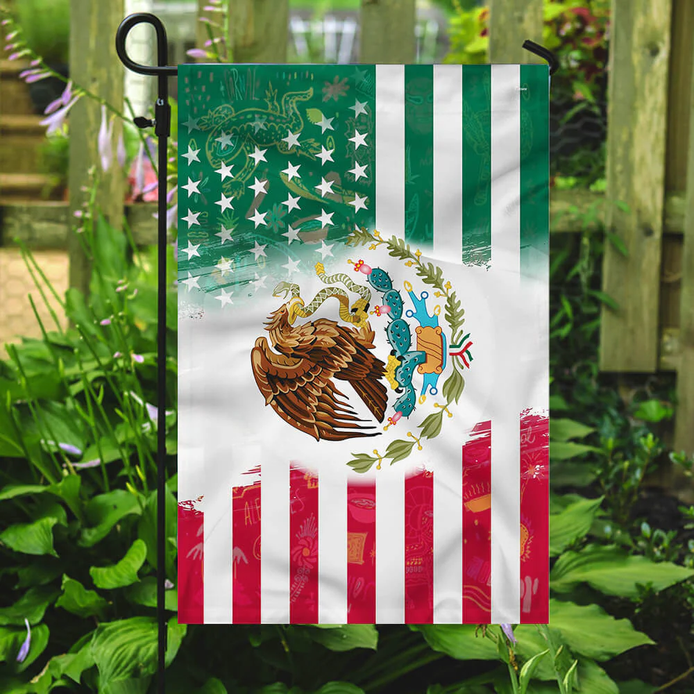 Mexican American Flag