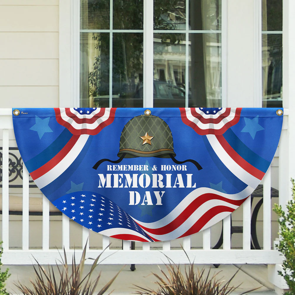 Veterans Day Memorial American Non Pleated Fan Flag