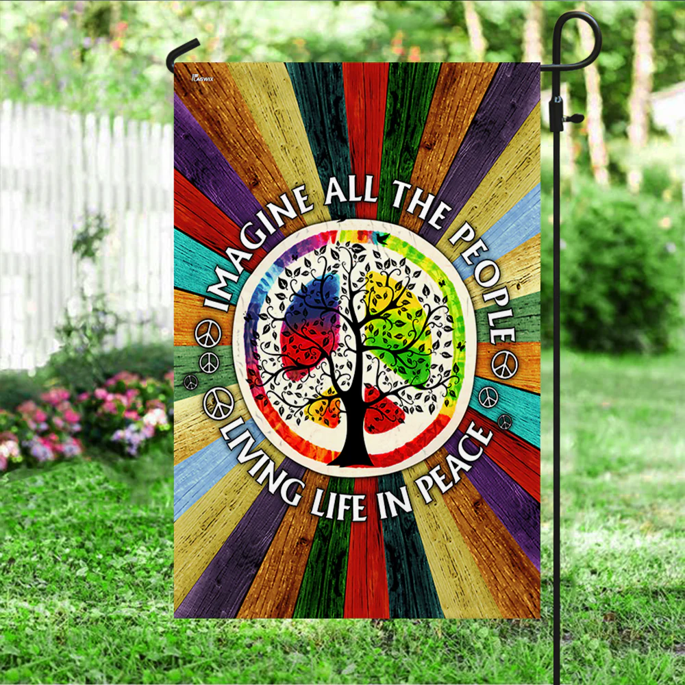 Hippie Peace Flag Hippie Decorations Flag