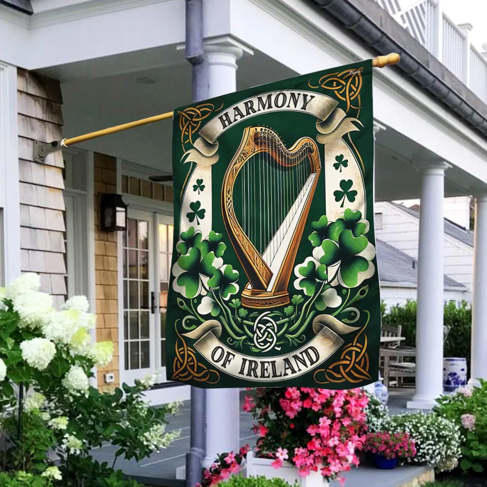 Bimipi  Irish Harp Harmony of Ireland Flag