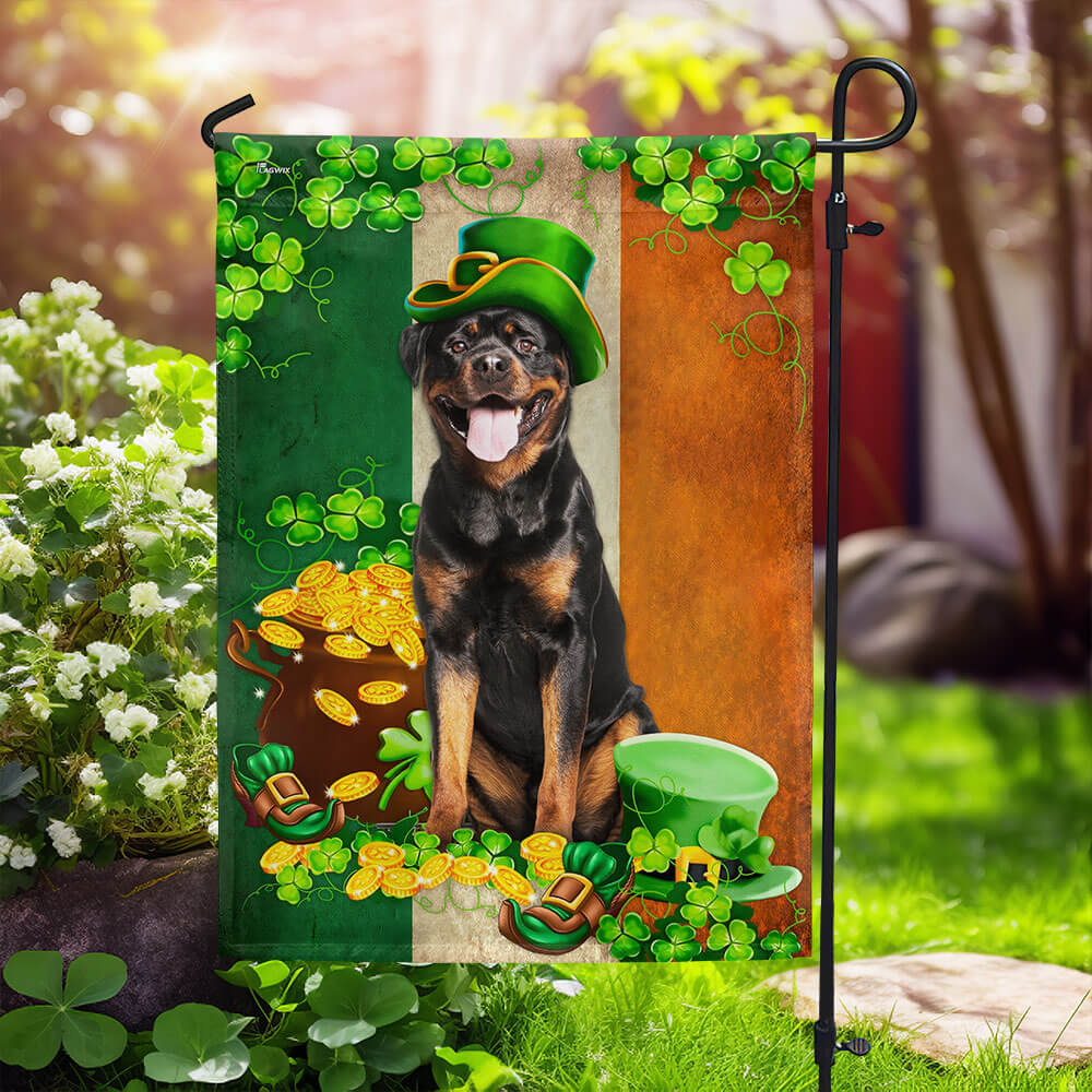 Rottweiler St. Patrick's Day Irish Flag