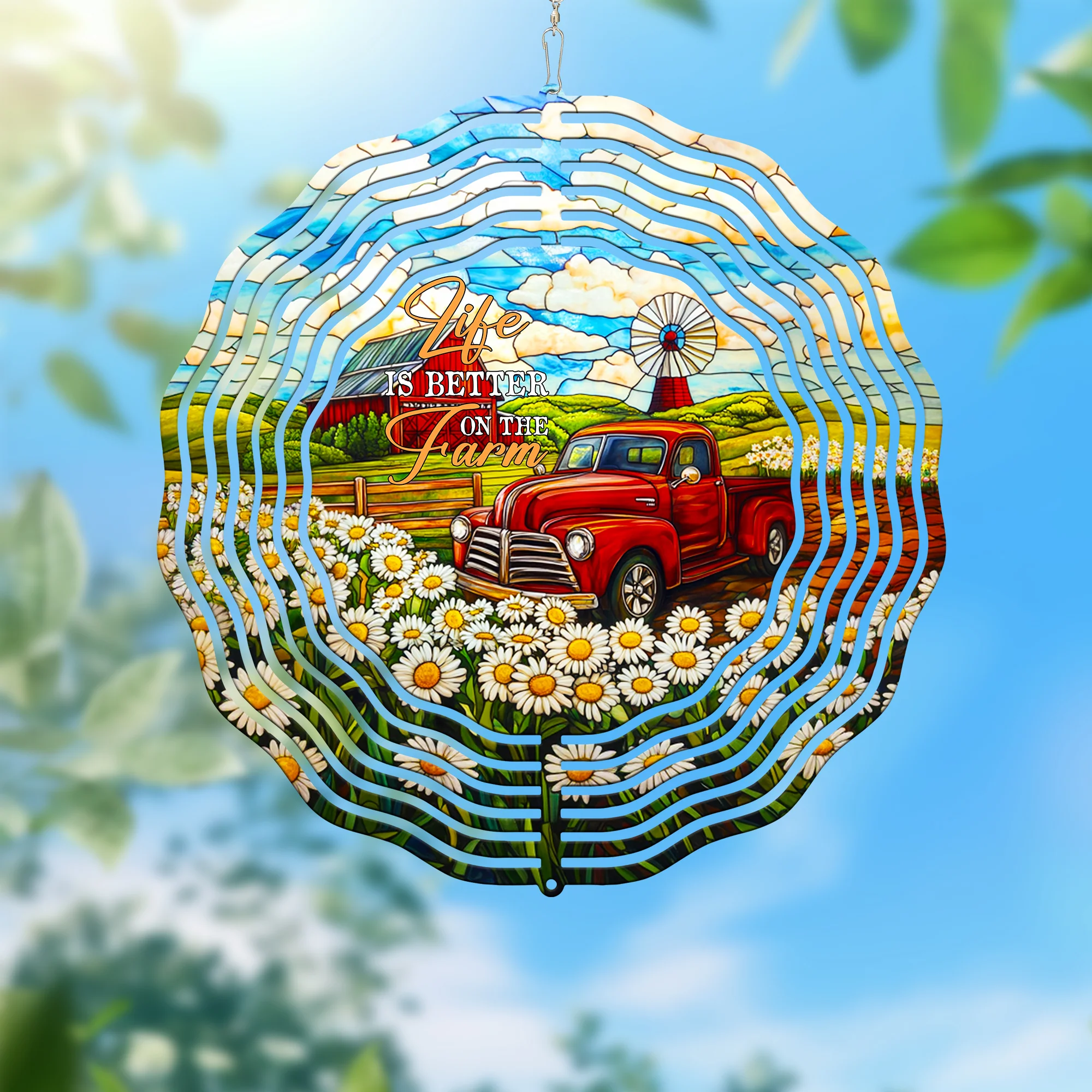 Life is Better on the Farm Wind Spinner