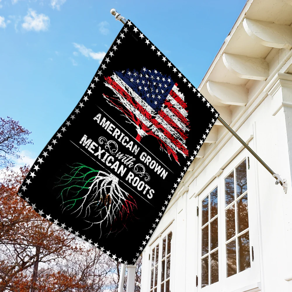Mexican American Flag