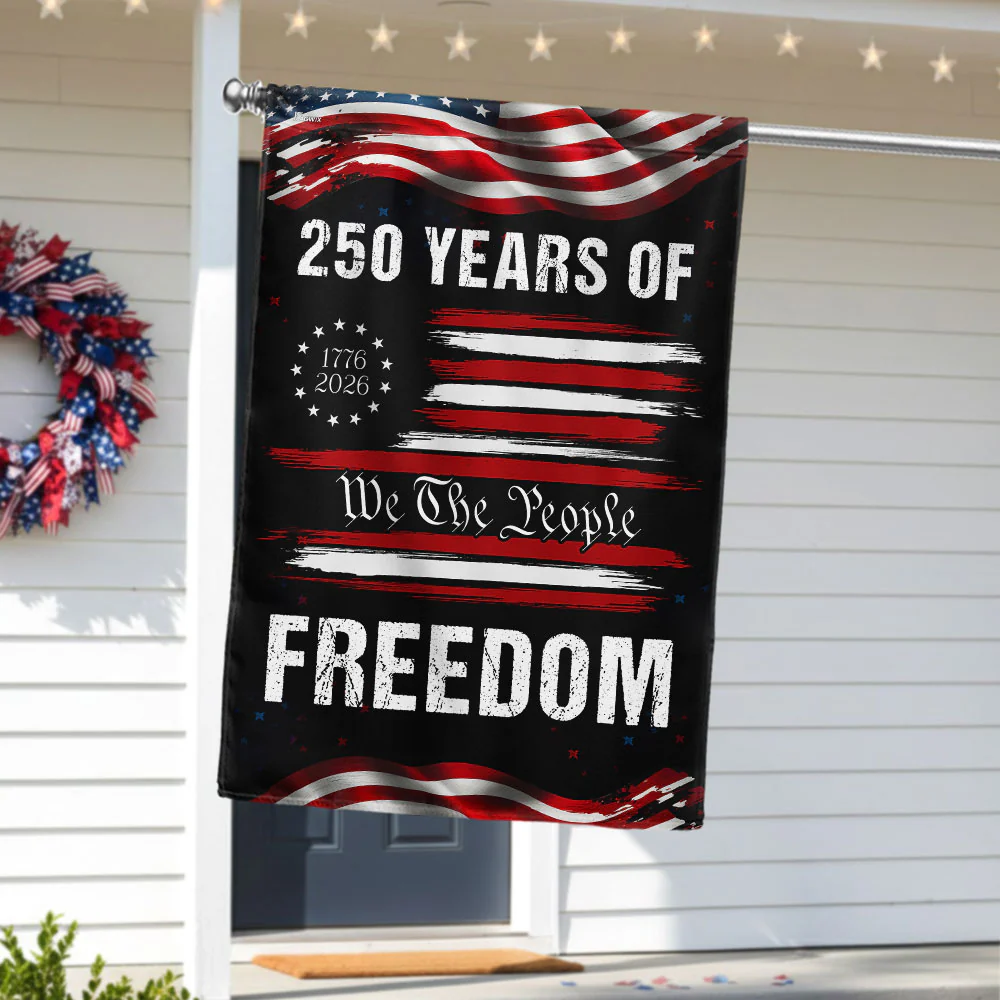 America 250 Years of Freedom 1776 2026 We The People Patriotic Flag