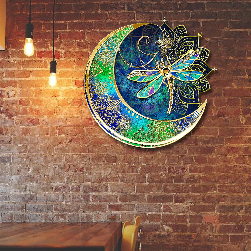 Dragonfly Hanging Metal Sign