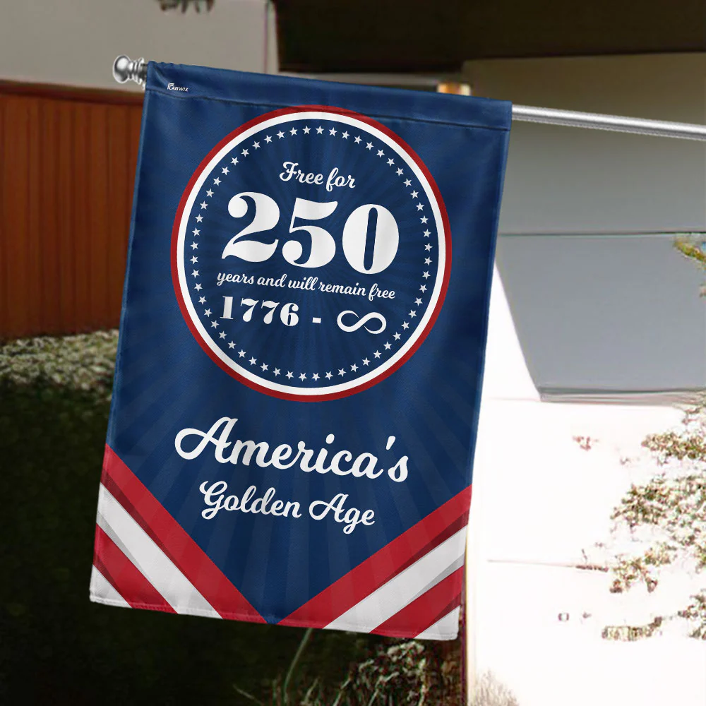 Bimipi American Flag - Bimipi America 250th Anniversary Golden Age Canvas Flag
