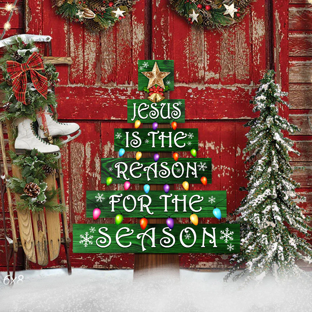 Christmas Metal Sign Jesus Is The Reason For The Season