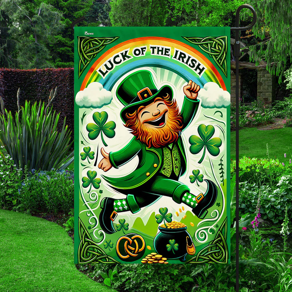 Bimipi  Leprechaun St. Patrick's Day Luck Of The Irish Flag
