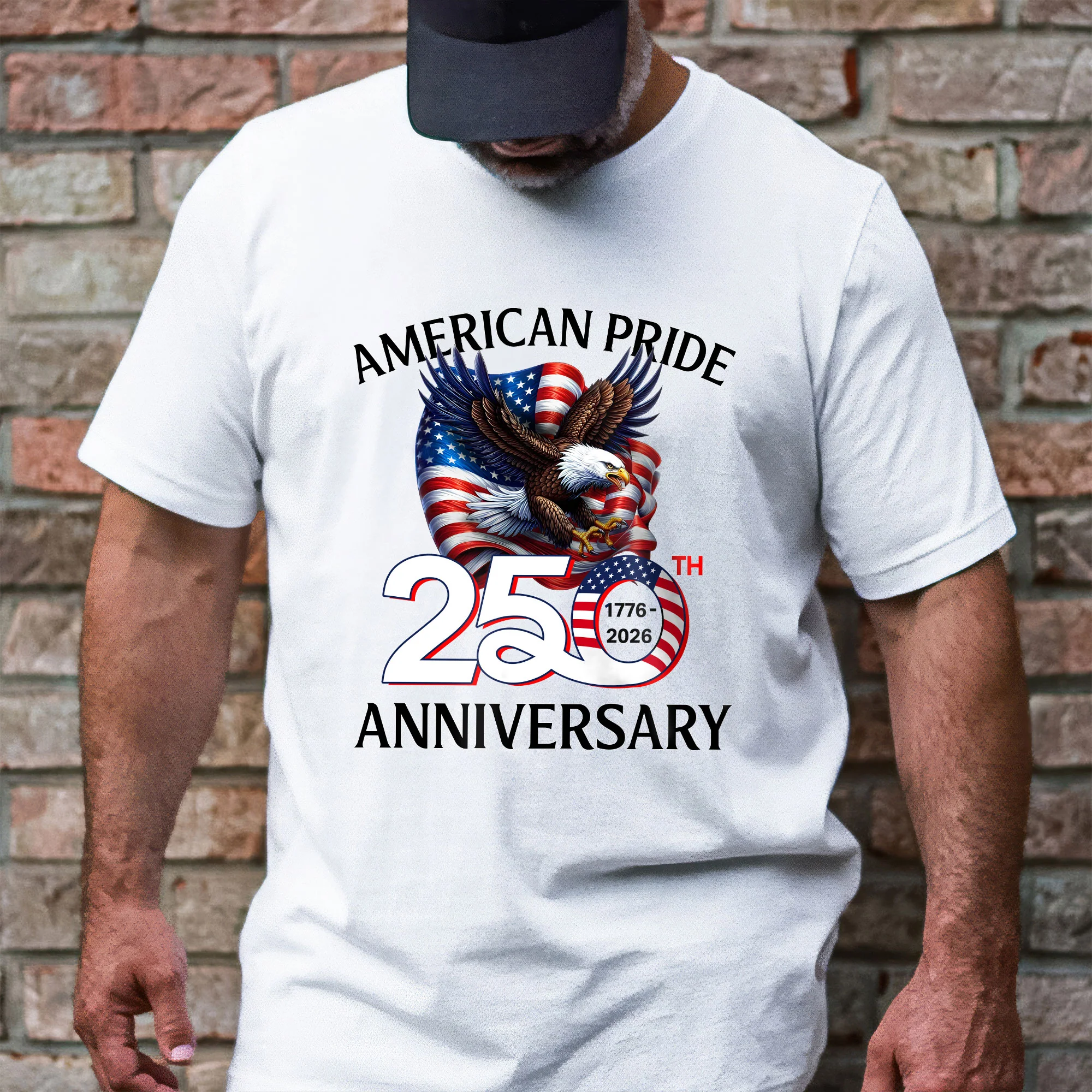American Pride T-Shirt | Patriotic 250th Anniversary Eagle 1776–2026 Tee