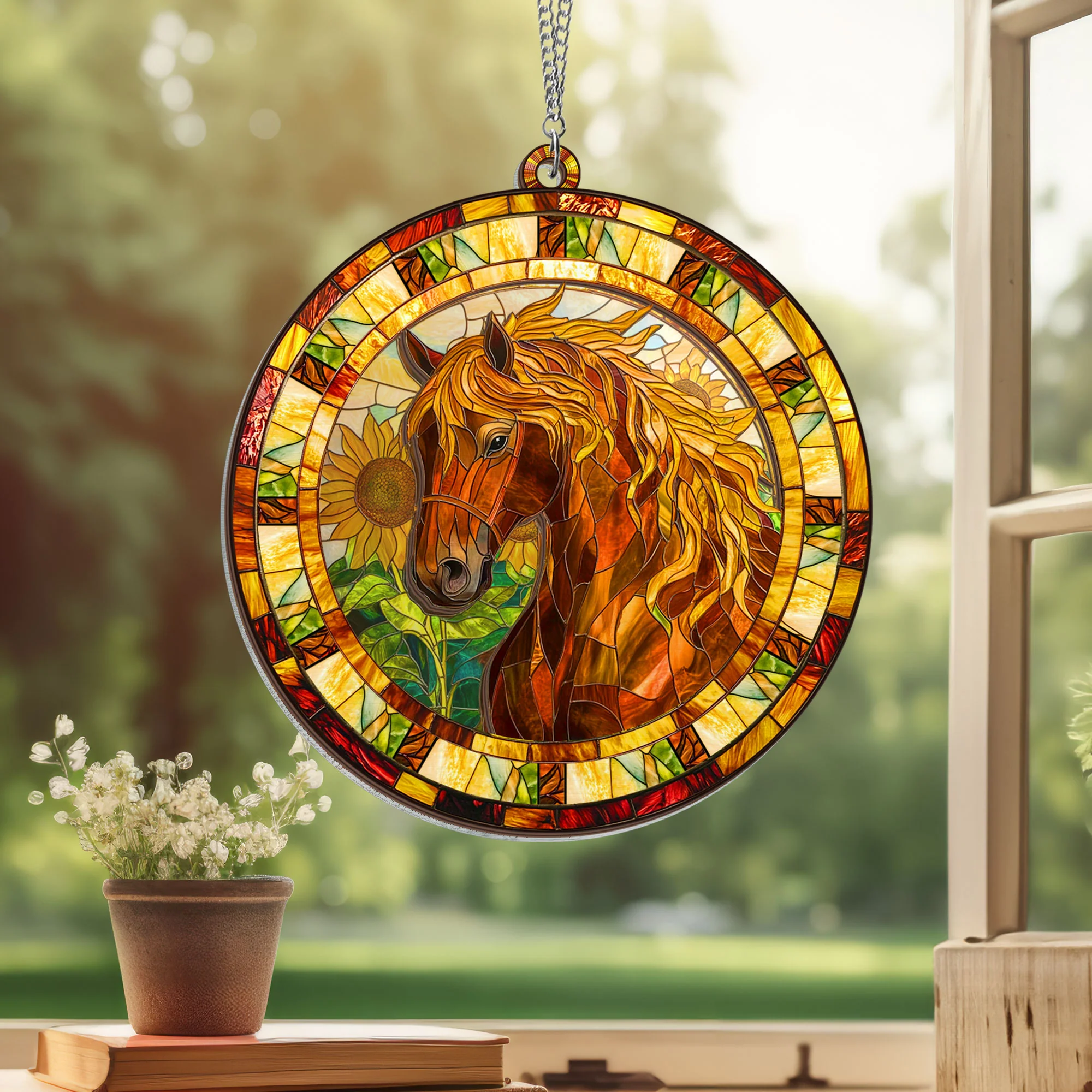 Horse 2 Layered Hanging Suncatcher
