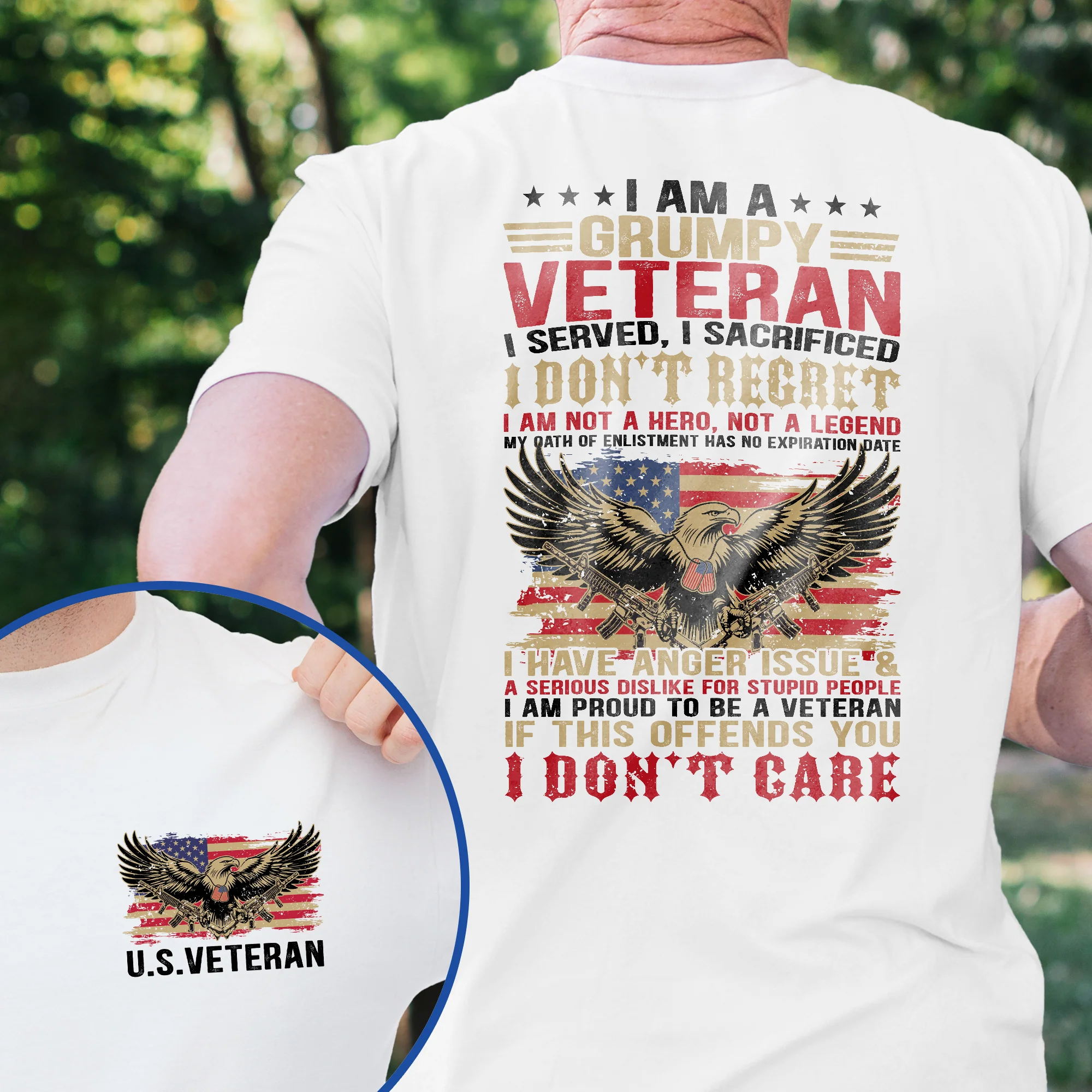 Grumpy Veteran, Proud U.S. Veterans Day T-Shirt
