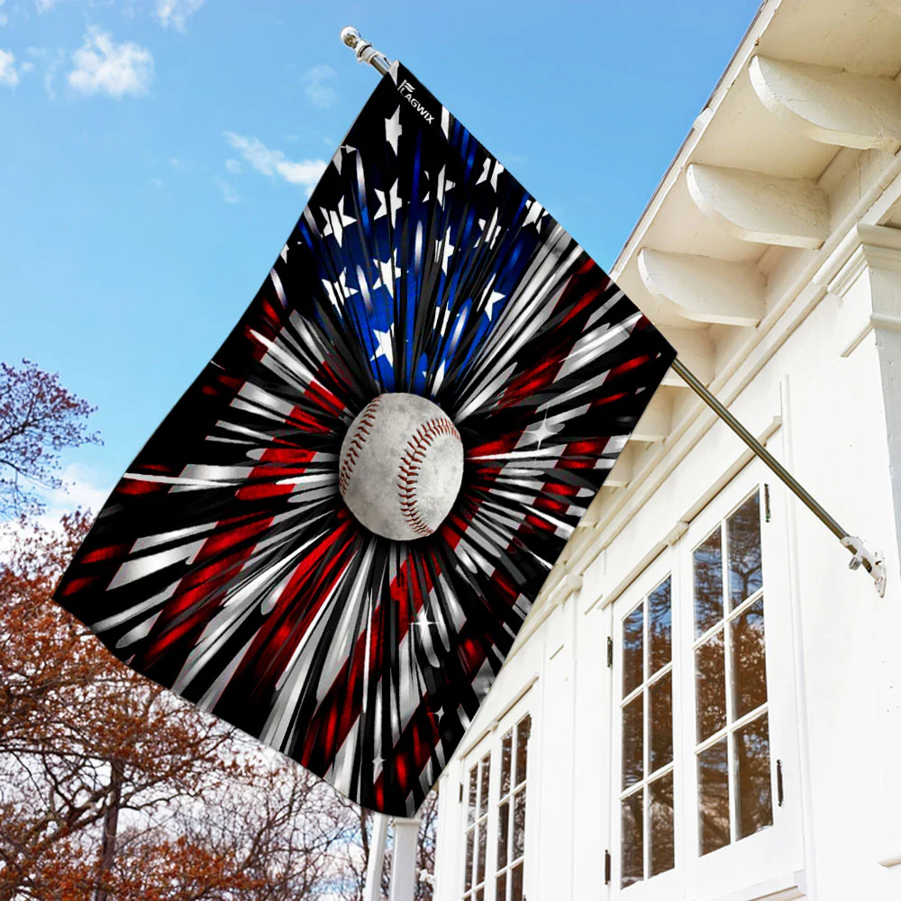Baseball American Flag
