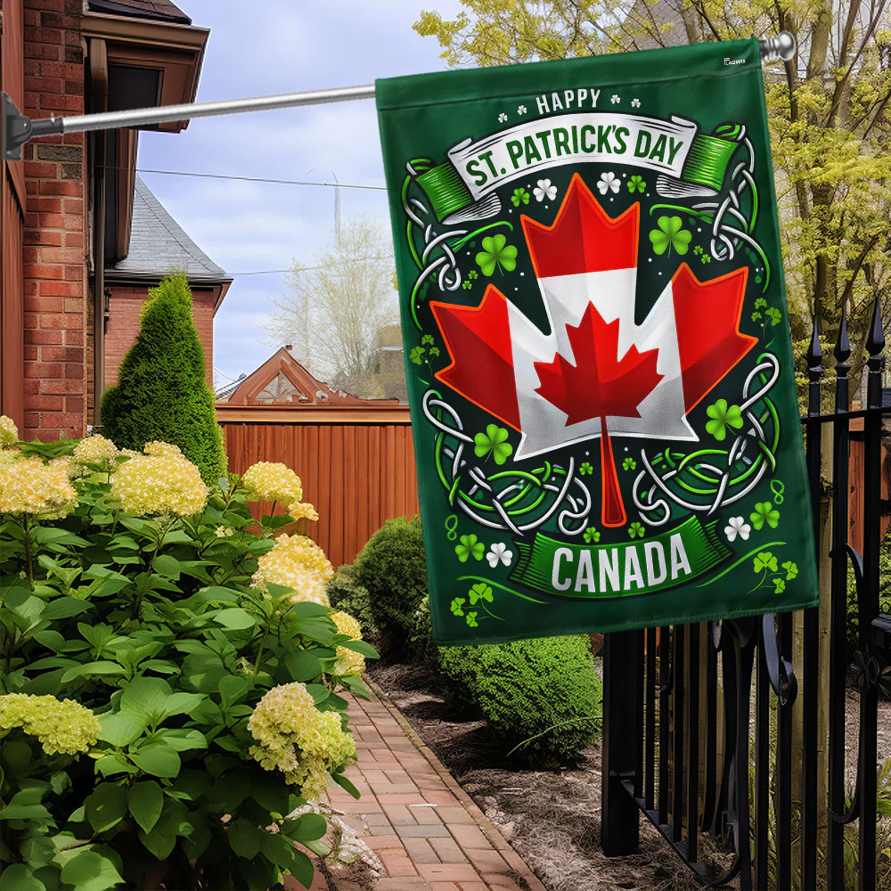 Bimipi  Irish Canadian St. Patrick's Day Flag