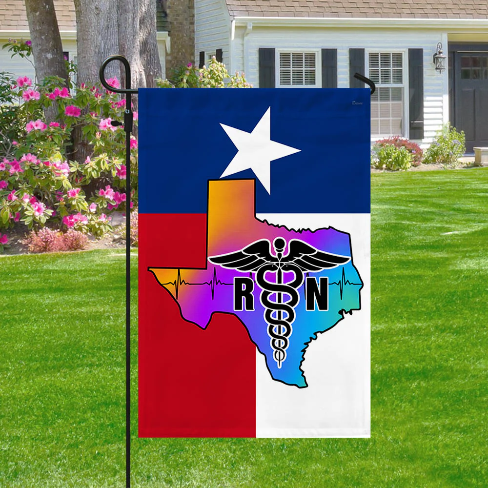 Nurse Texas Flag Registered Nurse RN