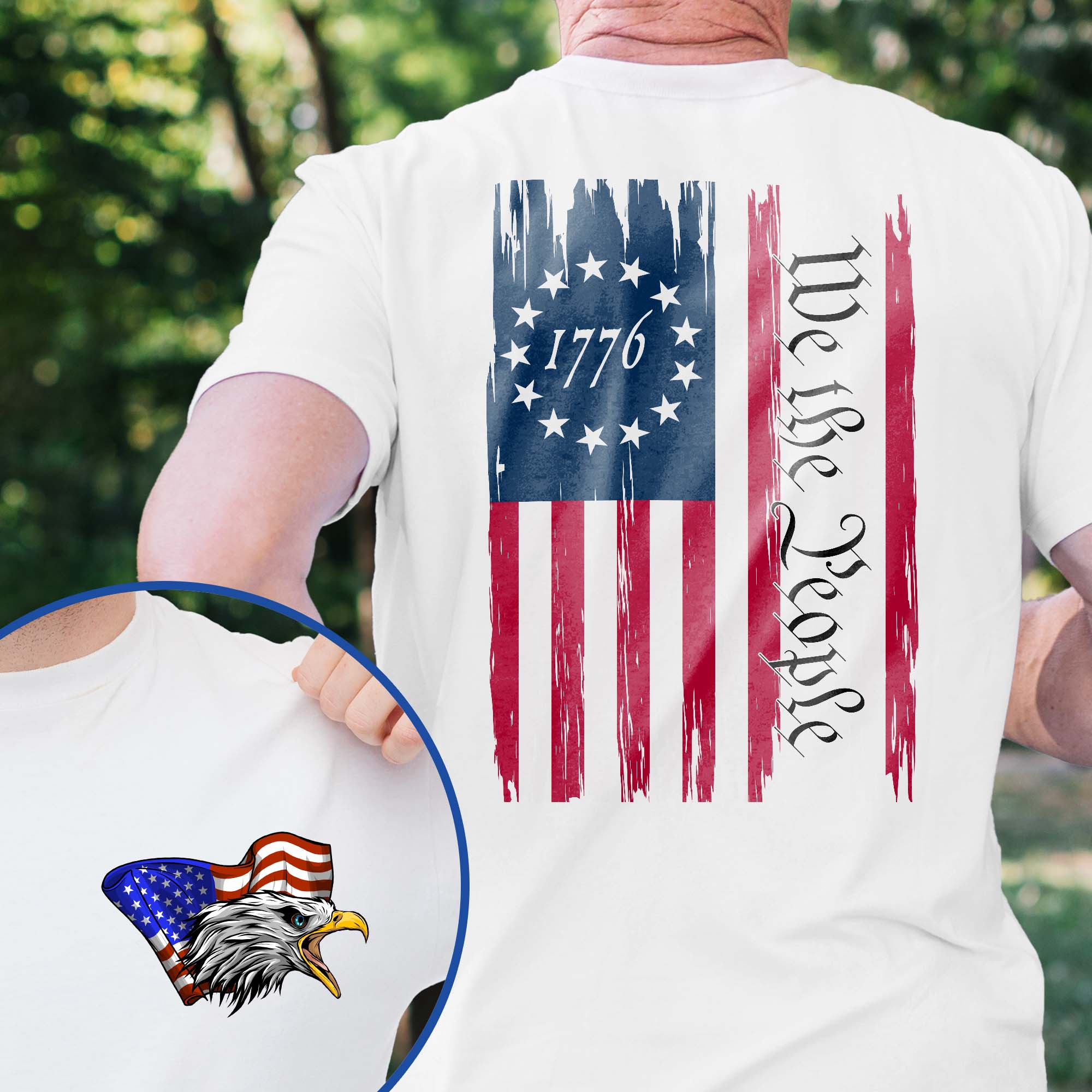 We The People Eagle American 1776 Betsy Ross T-Shirt