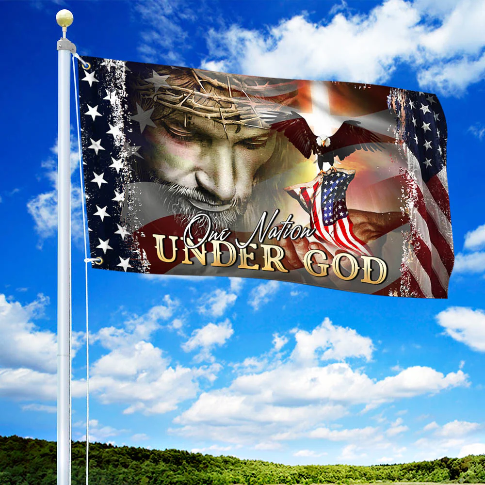 One Nation Under God American Flag