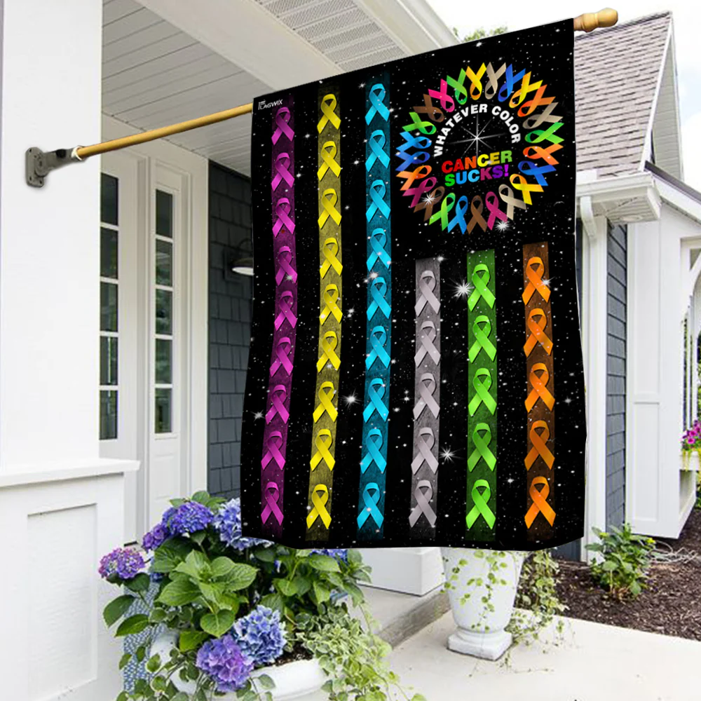 Fight Cancer In All Colors American Flag
