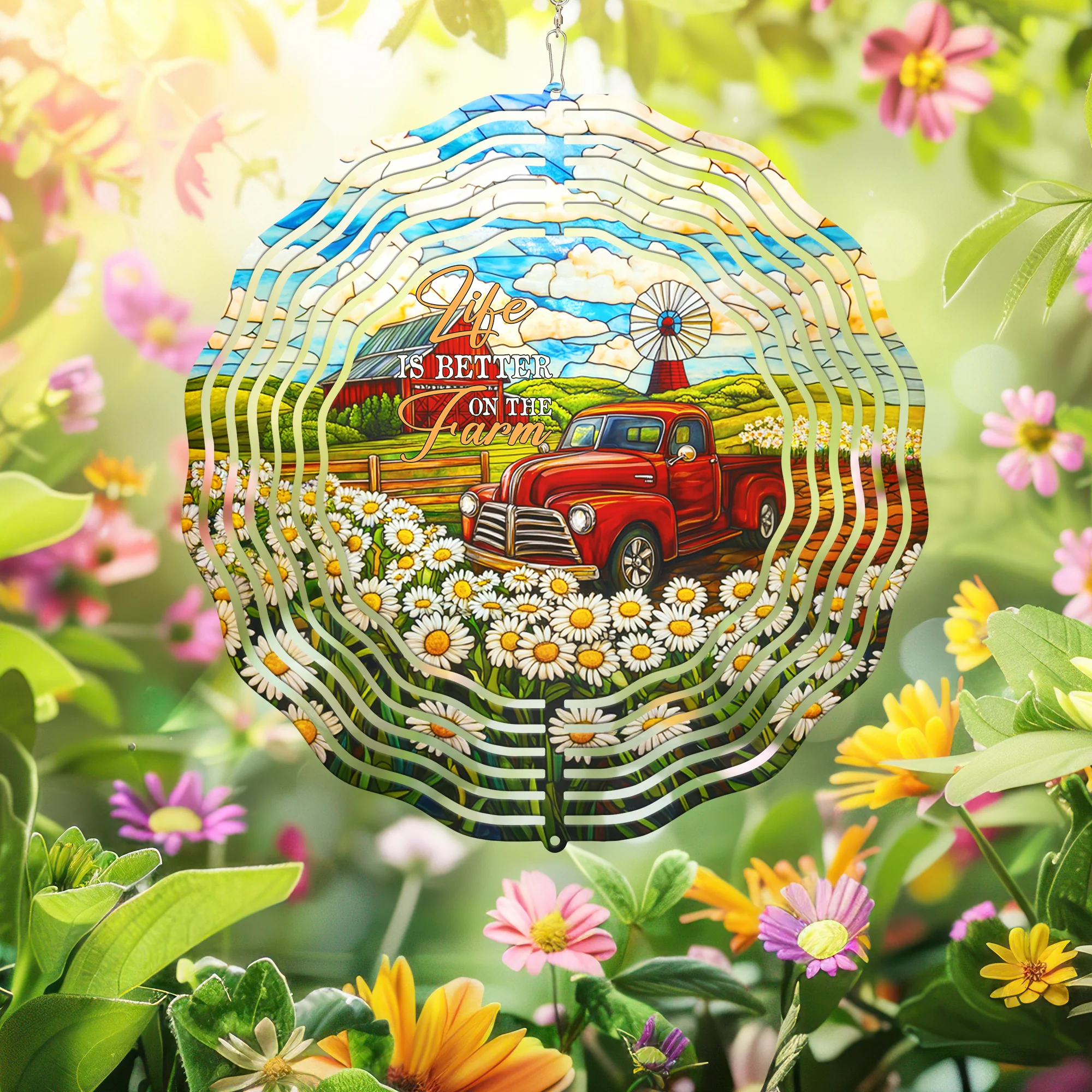 Life is Better on the Farm Wind Spinner