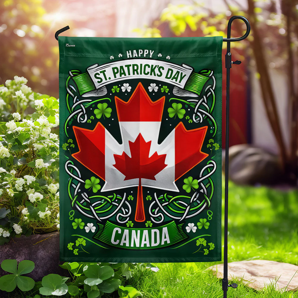 Bimipi  Irish Canadian St. Patrick's Day Flag
