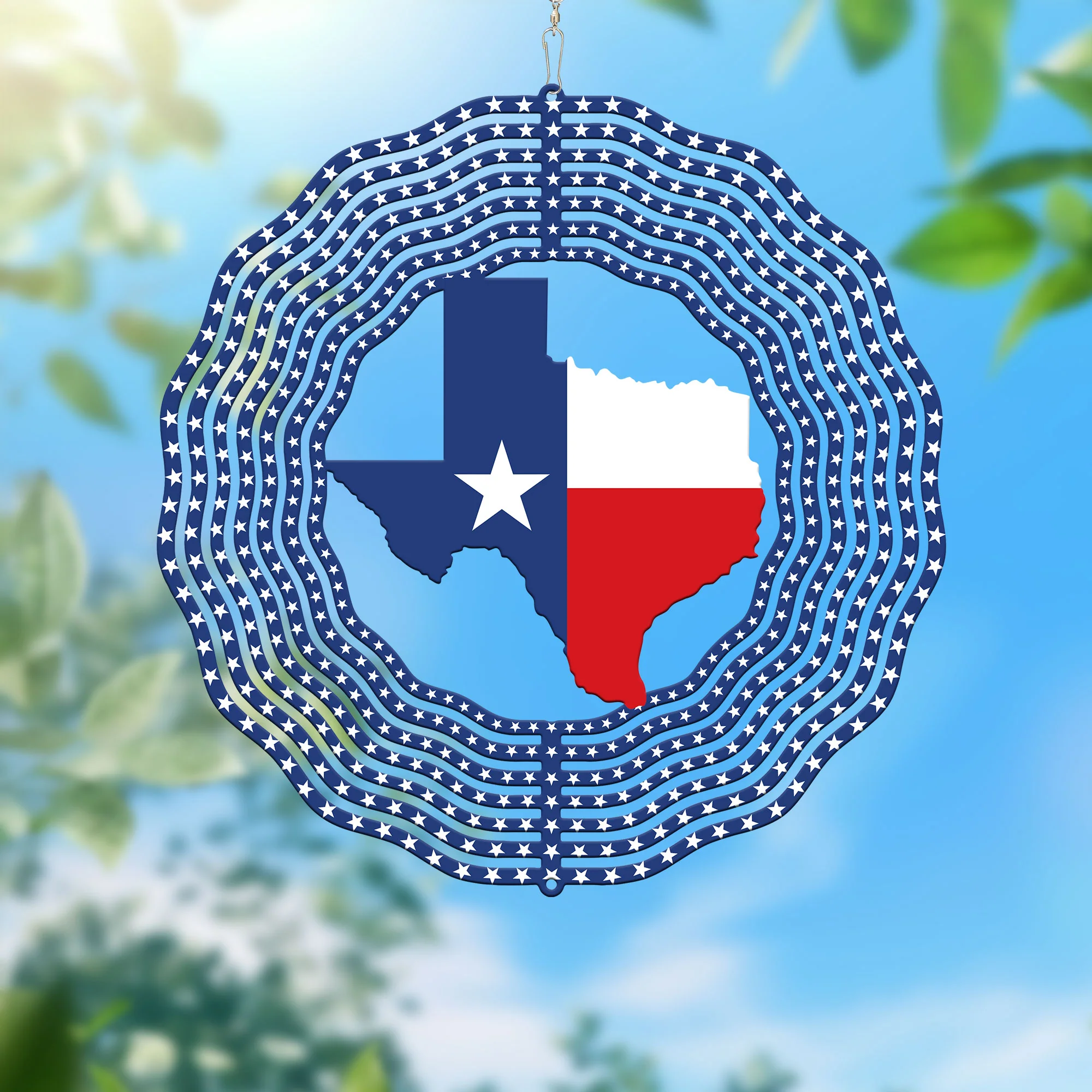 Texas Map Wind Spinner