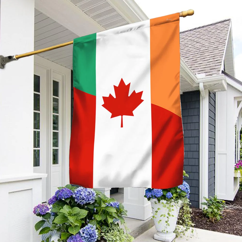 Ireland Irish And Canada Flag