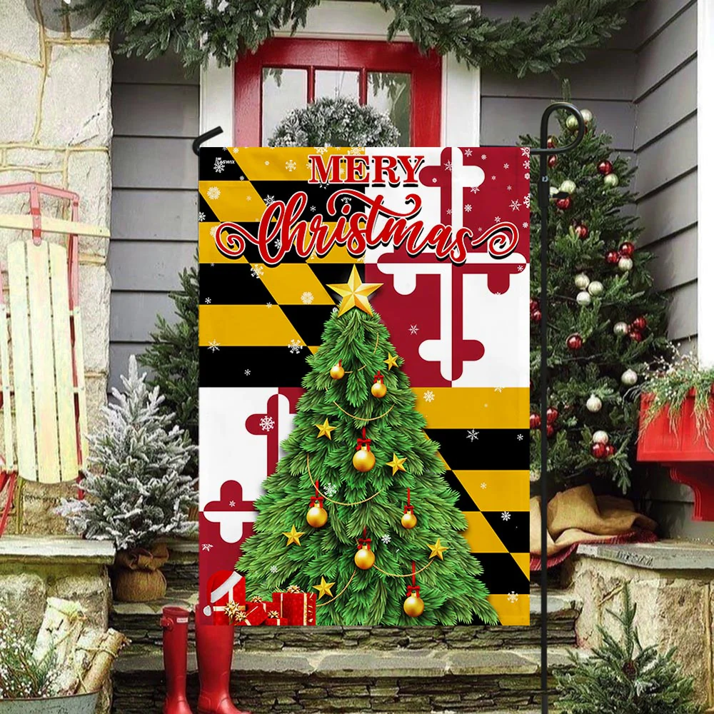 Maryland Christmas Flag