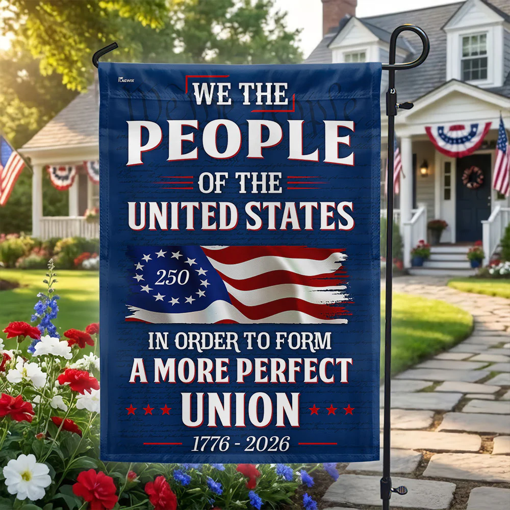 We The People of The United States 250 Years American 1776 2026 Flag