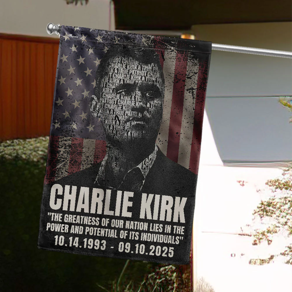 Charlie Kirk American Flag - USA Patriotic Flag for Outdoor Display
