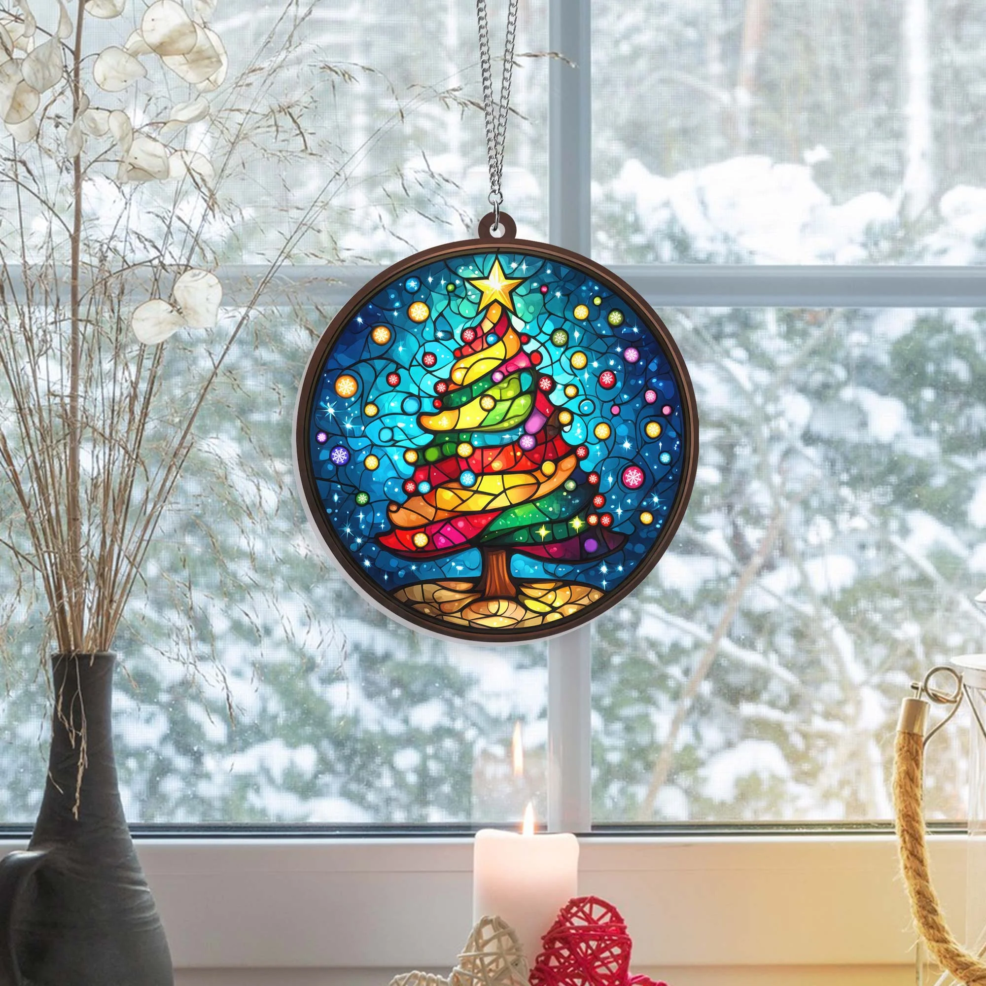 Christmas Tree Suncatcher Acrylic Hanging