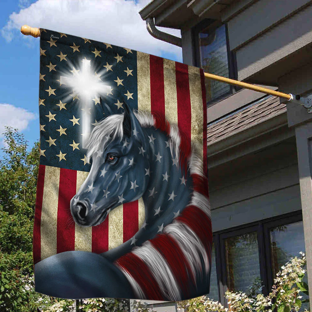 Patriot Horse American Flag