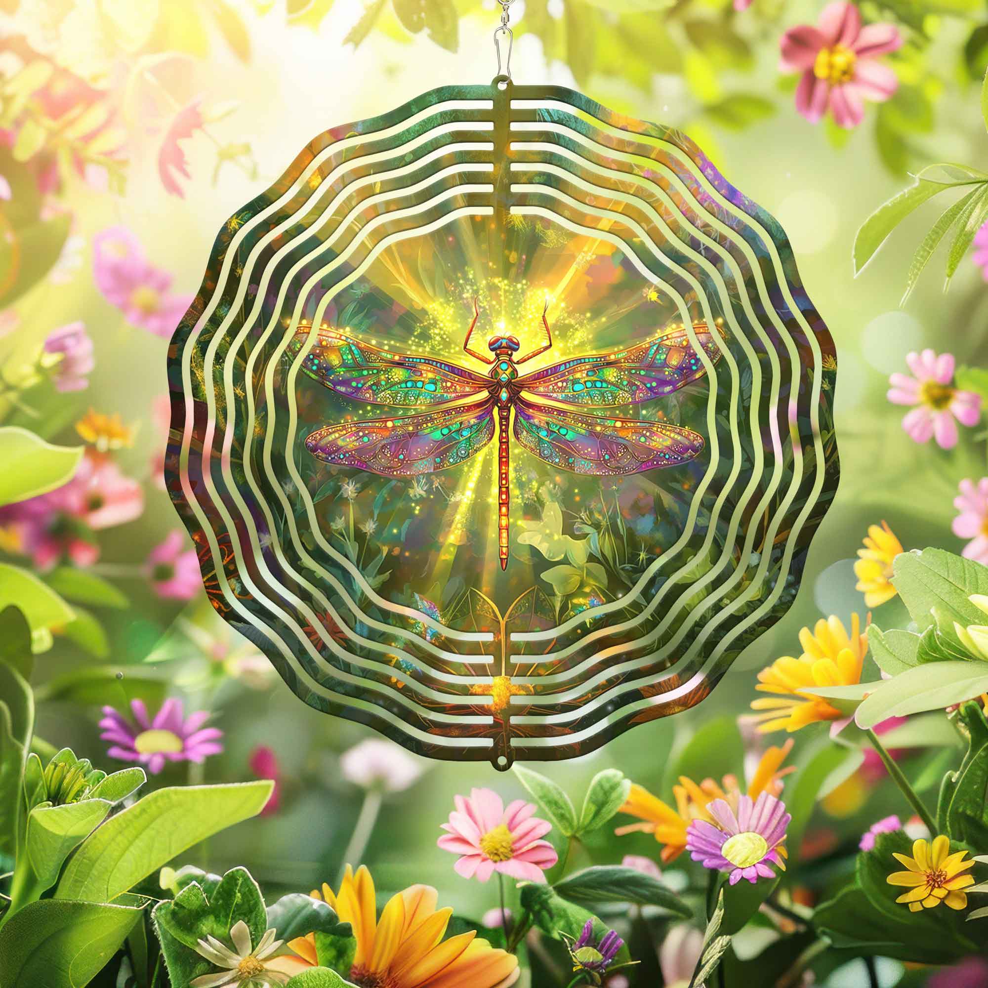 Mystical Dragonfly Wind Spinner