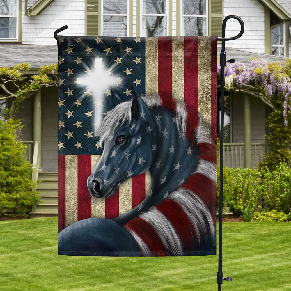Patriot Horse American Flag